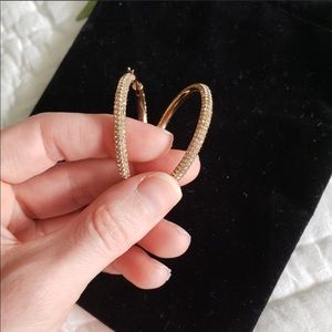 Michael Kors Rose Gold Hoop Earrings